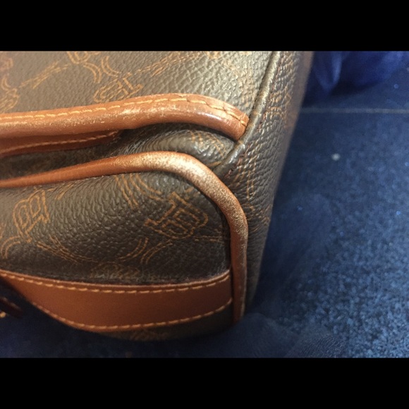 BALLY JACQUARD VINTAGE SWISS Frm ITALY JACQUARD COATED LEATHER Crossbody RARE - Picture 3 of 7